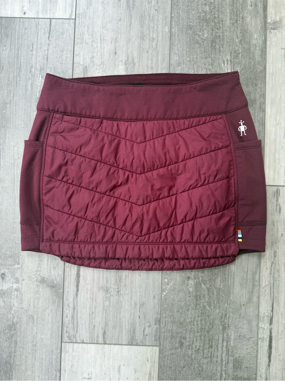 Smartwool SmartLoft Merino Wool Insulated Skirt XS Maroon Wine Athletic Outdoor